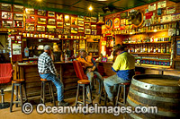 The Bar of Pub In The Paddock Hotel, situated in Pyengana, Tasmania, Australia.