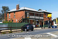Glenrowan Hotel. Established in the early 1870's, the Glenrowan Hotel was formerly known as the Railway Tavern, then changed name to the Railway Hotel in 1893. Located in Glenrowan, Victoria, Australia.