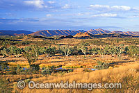 Eastern MacDonnell Ranges at sunset. Central Australia